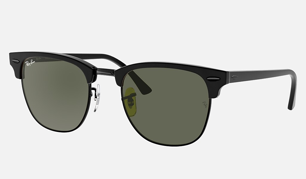 Ray Ban Clubmaster Rb3016 Black Acetate Green Prescription Lenses 0rb3016w3349 Ray Ban Uk Ray Ban Clubmaster Rb3016 Black Acetate Green Prescription Lenses 0rb3016w3349 Ray Ban Uk