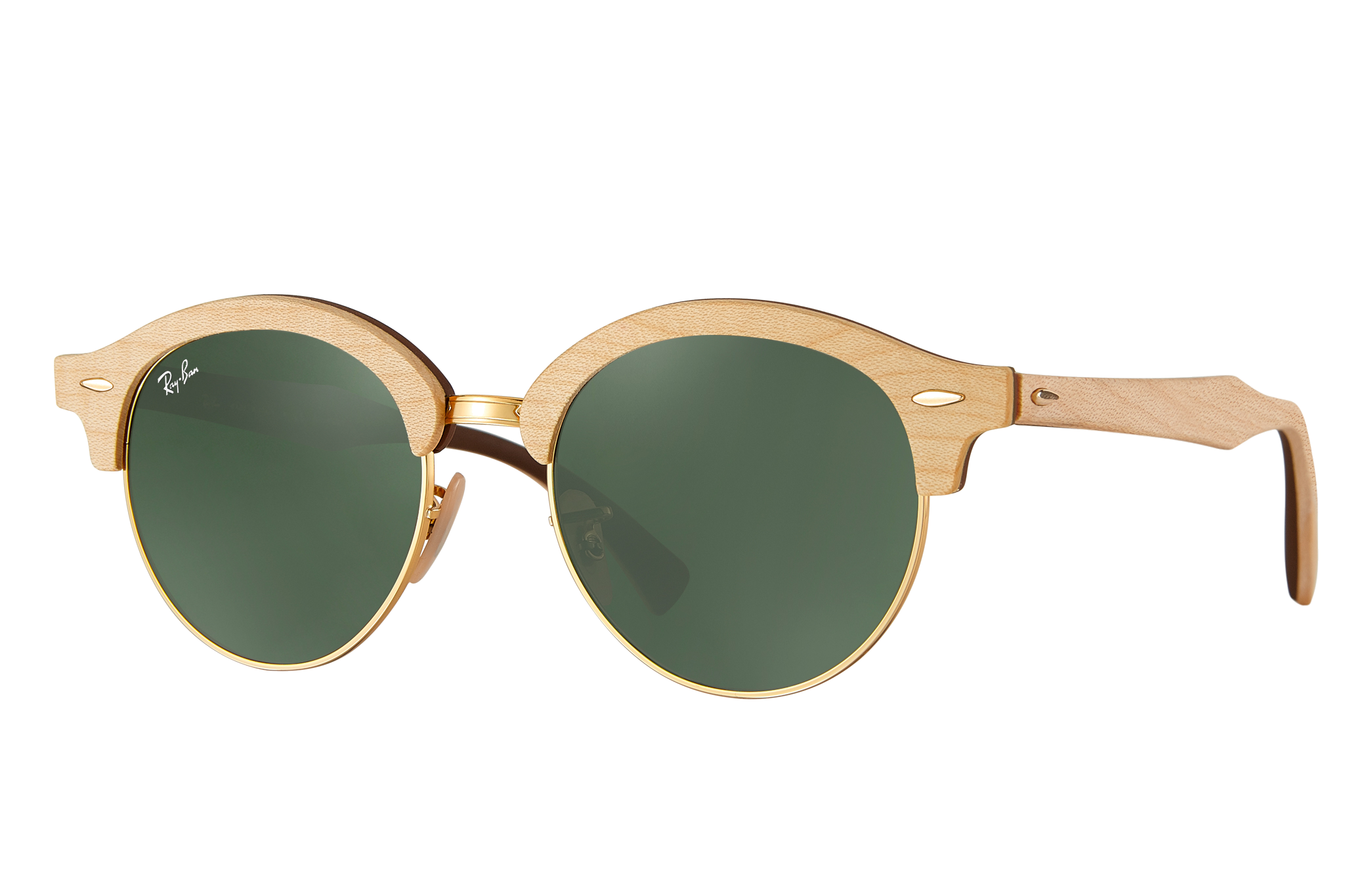 Ray-Ban Clubround Wood RB4246M Brown 