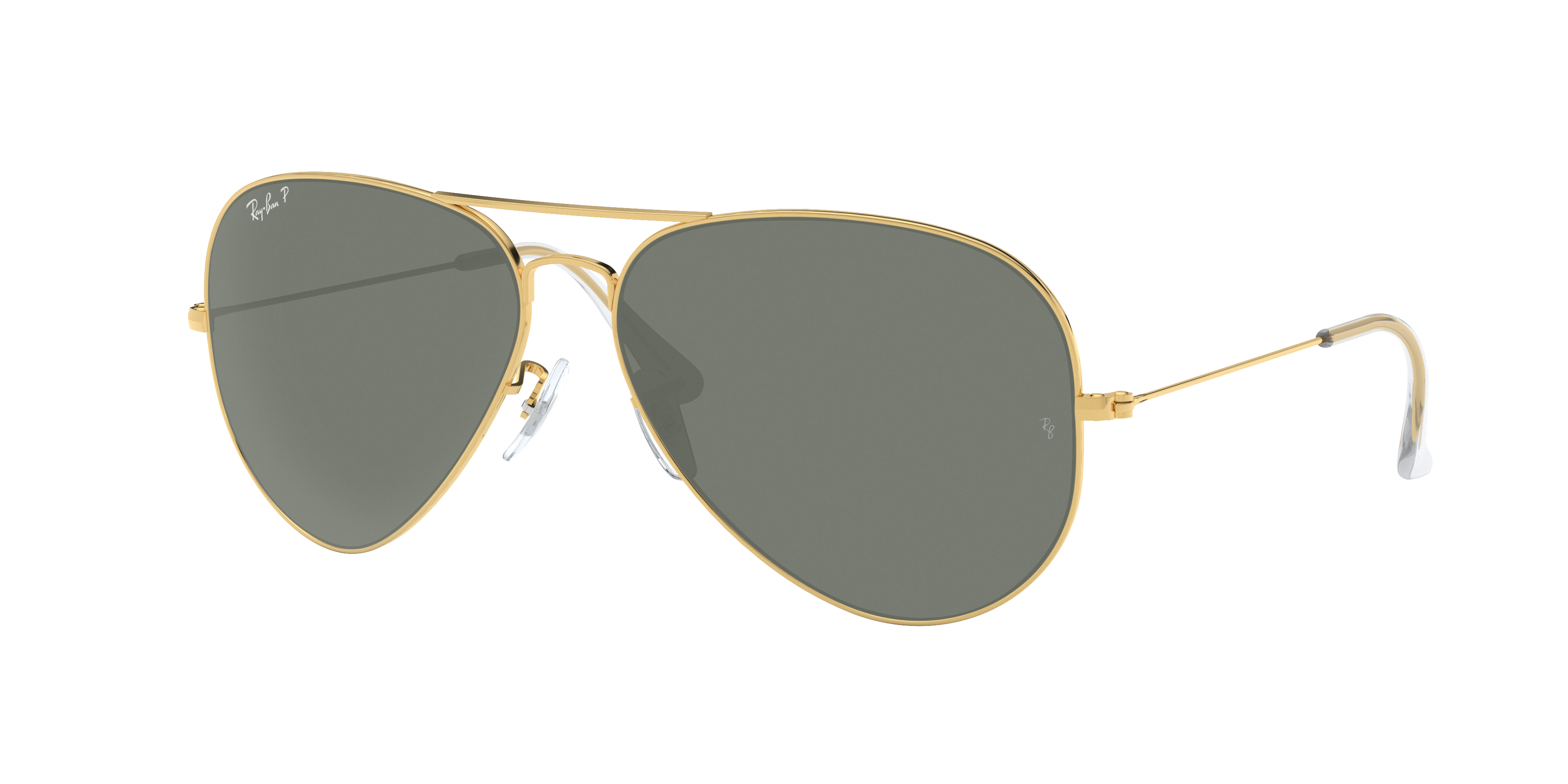 Ray-Ban Sunglasses Aviator Large Metal II Gold Frame Green Lenses