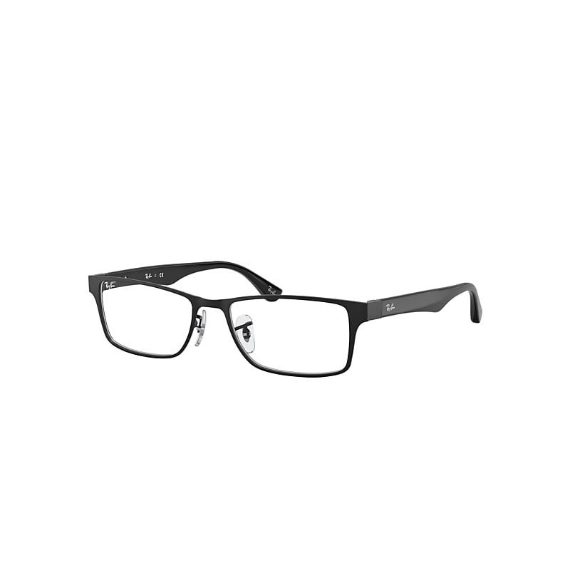 Ray-Ban Rb6238 Optics Eyeglasses Black Frame Clear Lenses 55-17
