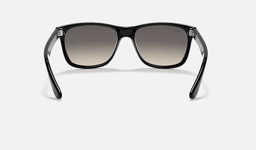 ray ban rb4181 black transparent sunglasses