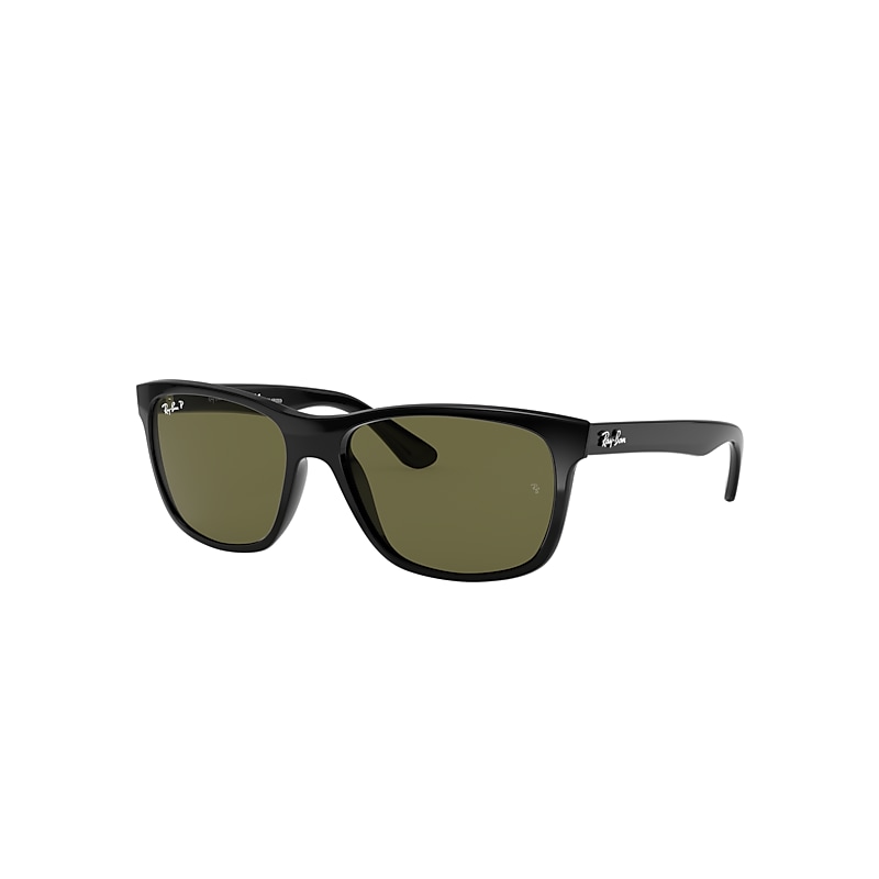 Ray-Ban Rb4181 Sunglasses Black Frame Green Lenses Polarized 57-16