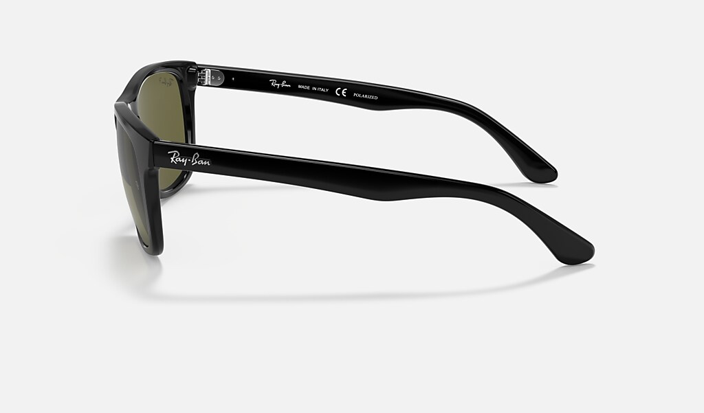 ray ban rb4181 black transparent sunglasses