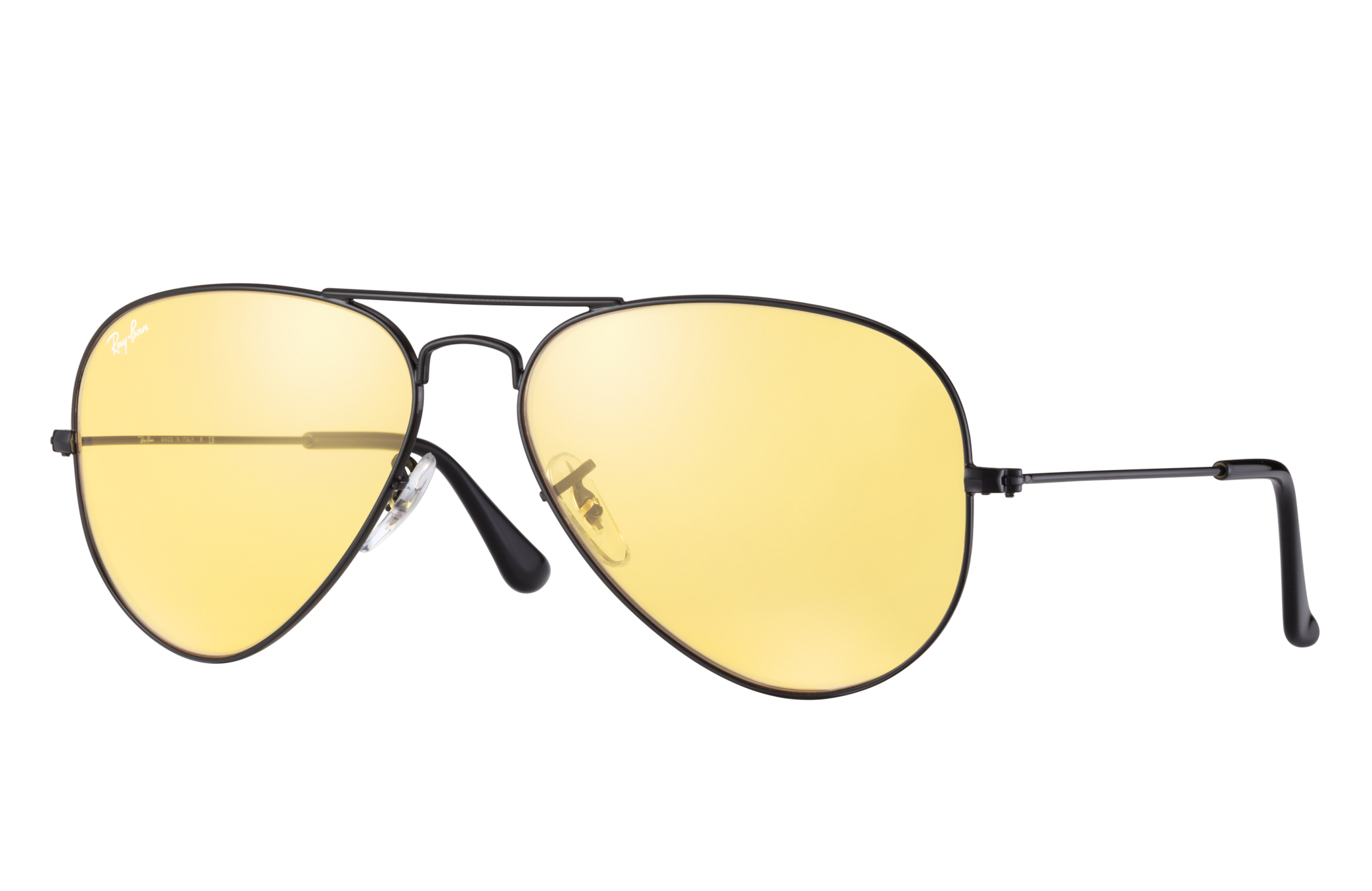 Aviator Ambermatic Ltd Sunglasses in Black and Yellow | Ray-Ban®