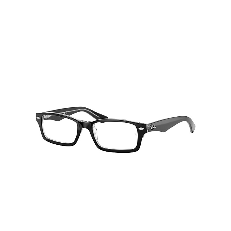 Ray-Ban Junior Rb1530 Optics Kids Eyeglasses Black Frame Clear Lenses 48-16