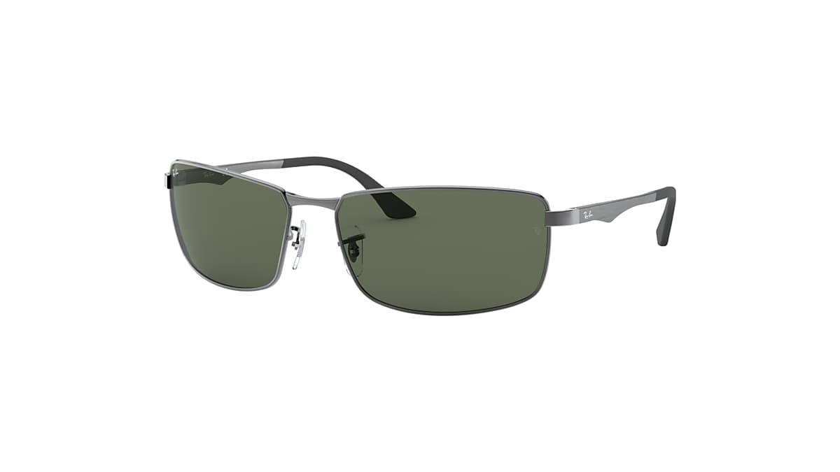 Ray-ban Men's Polarized Sunglasses Rb3498, Black/ Green Classic G-15 61mm, Men's Sunglasses