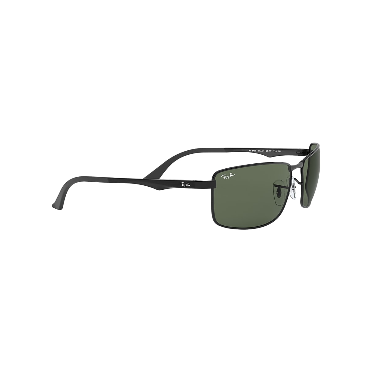  Ray-Ban Gafas de sol rectangulares de metal RB3498 para hombre  : Ropa, Zapatos y Joyería