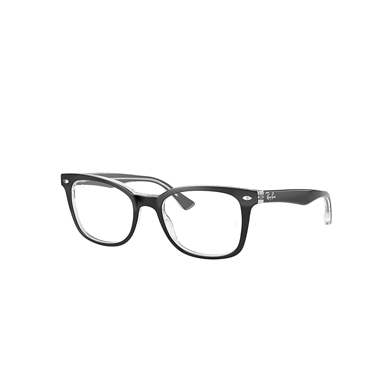 Ray-Ban Rb5285 Optics Eyeglasses Black Frame Clear Lenses 53-19