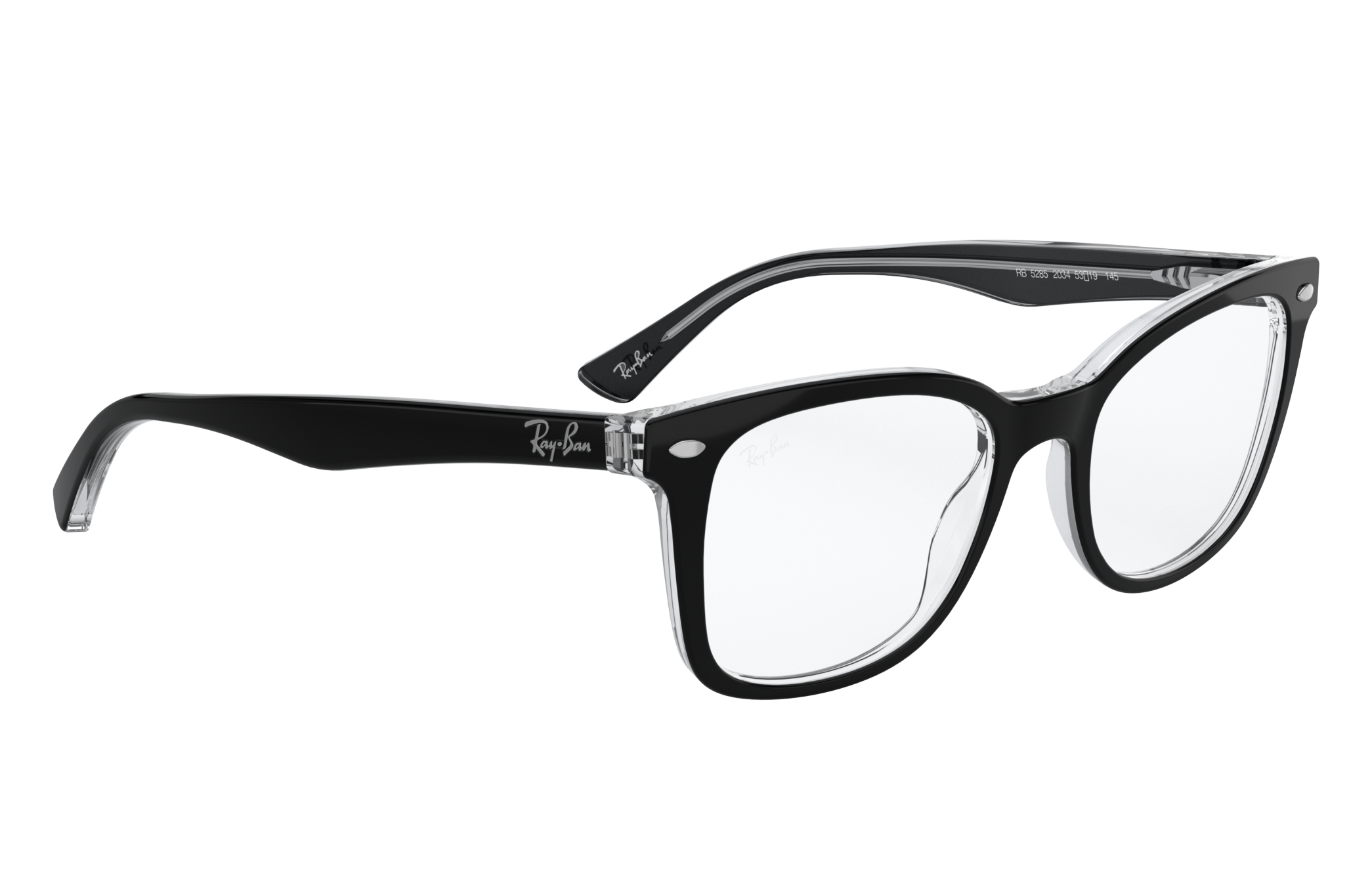 ray ban two tone eyeglasses