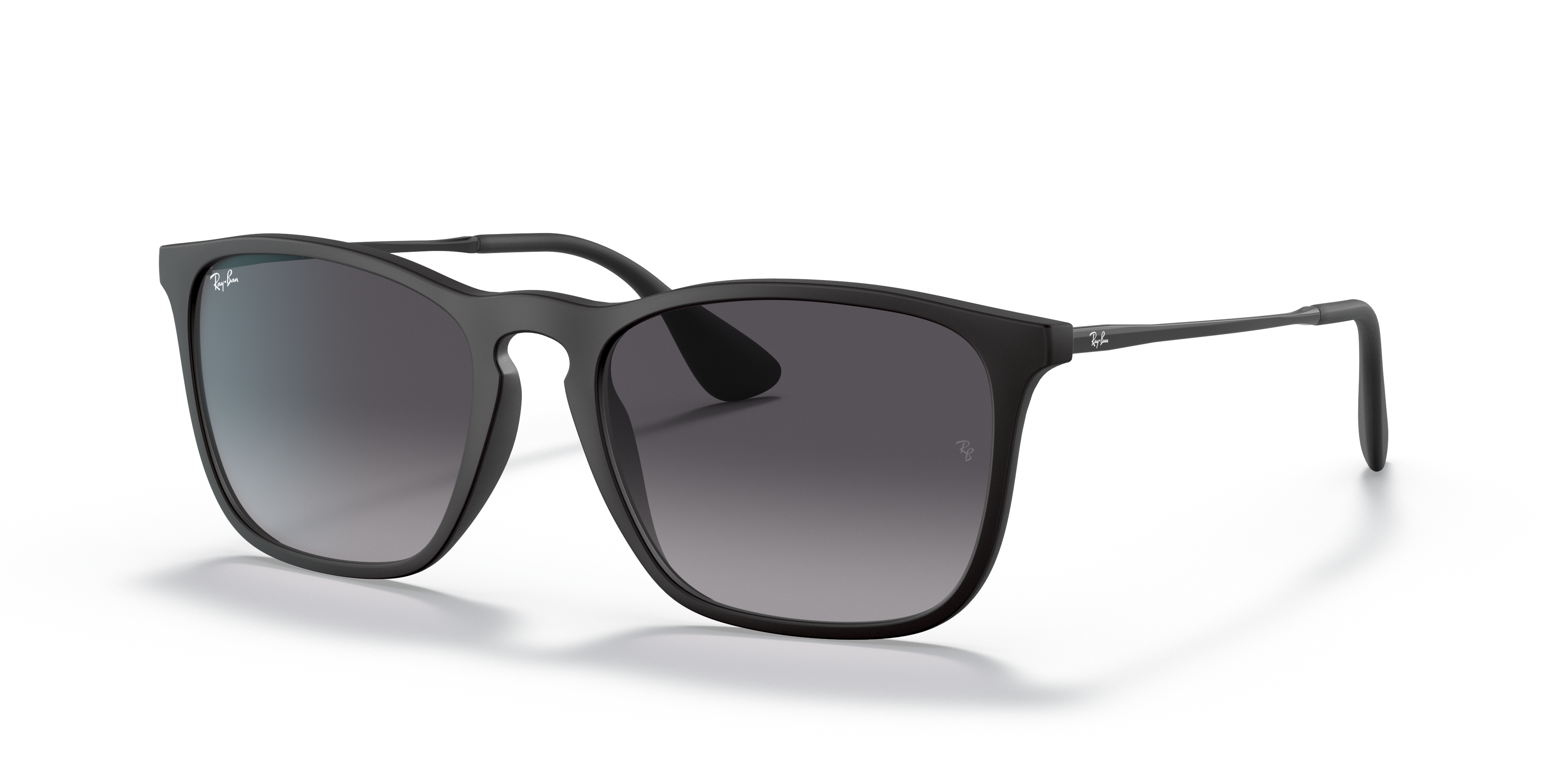 black rubber ray ban