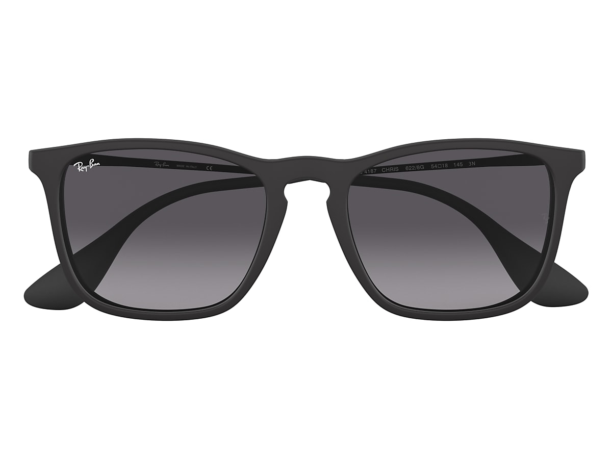 Lunettes de soleil Homme Ray-Ban 0RB4187 Rectangle Noir