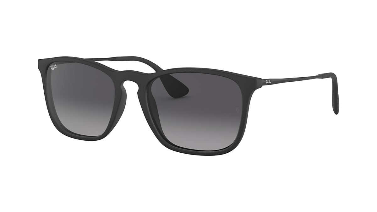 Lunettes de soleil Homme Ray-Ban 0RB4187 Rectangle Noir