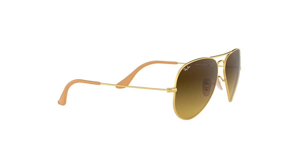 AVIATOR GRADIENT Sunglasses in Gold and Brown - RB3025