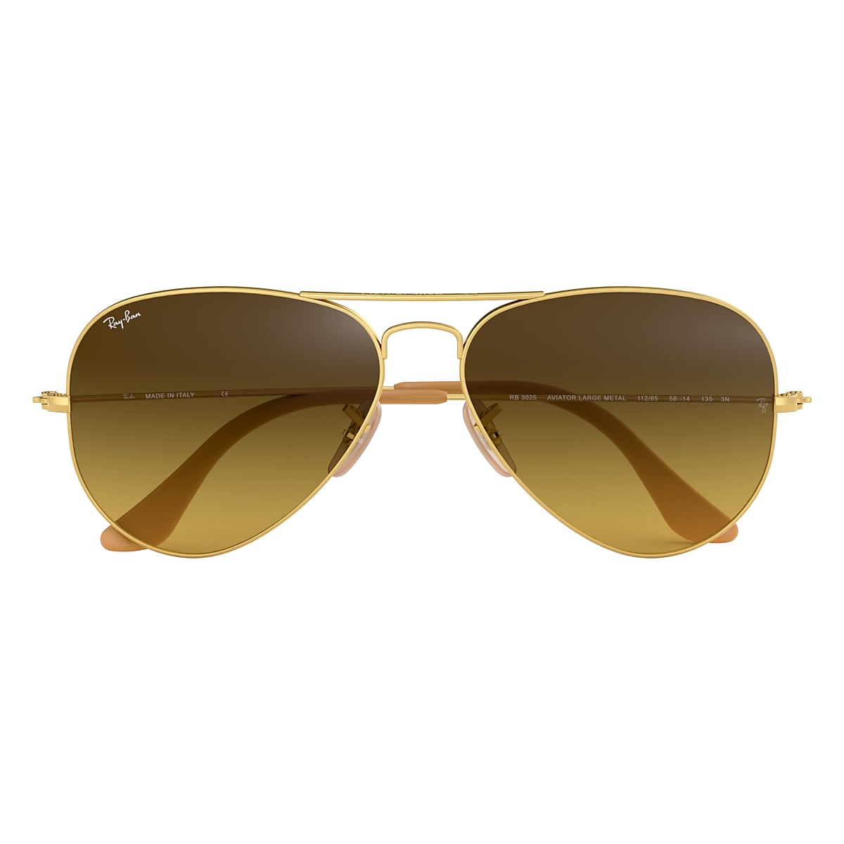 Verfijnen Netto Scully Aviator Gradient Sunglasses in Gold and Brown | Ray-Ban®