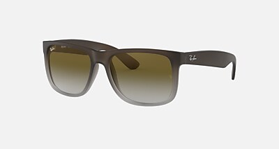 JUSTIN CLASSIC Sunglasses in Rubber Black and Light Grey
