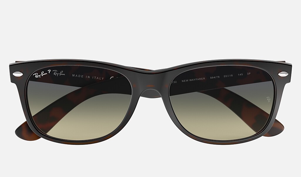 Ray Ban New Wayfarer Classic Rb2132 Tortoise Nylon Blue Green Polarized Lenses 0rb 7655 Ray Ban Eu