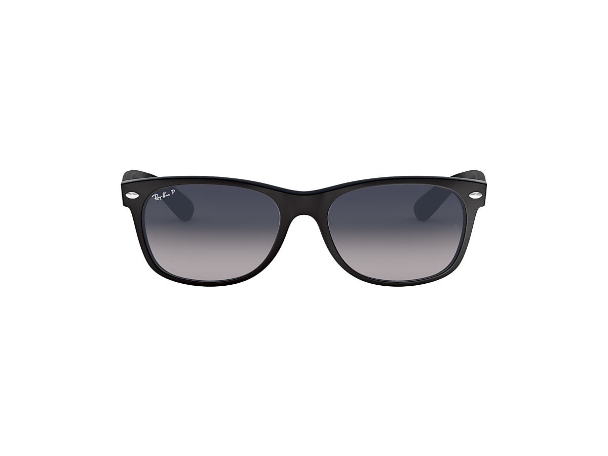 New Wayfarer Classic Sunglasses in Black and Blue/Grey | Ray-Ban®