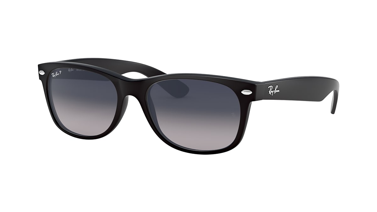 Alvast Lot Categorie New Wayfarer Classic Sunglasses in Black and Blue/Grey | Ray-Ban®