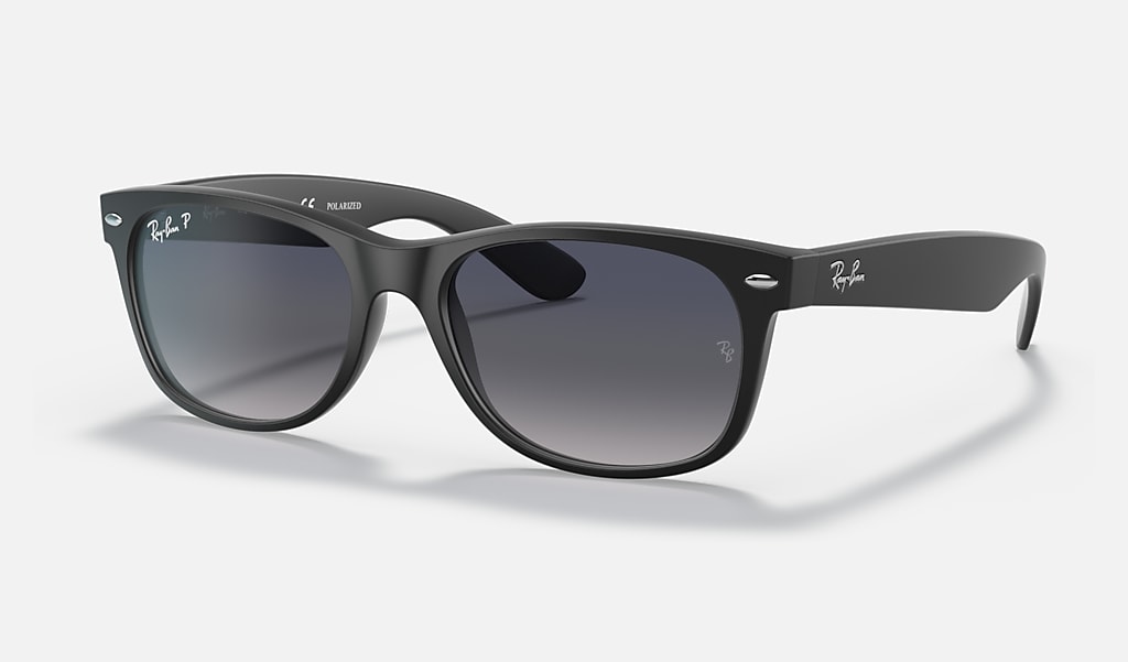 Boom werkelijk operatie New Wayfarer Classic Sunglasses in Black and Blue/Grey | Ray-Ban®