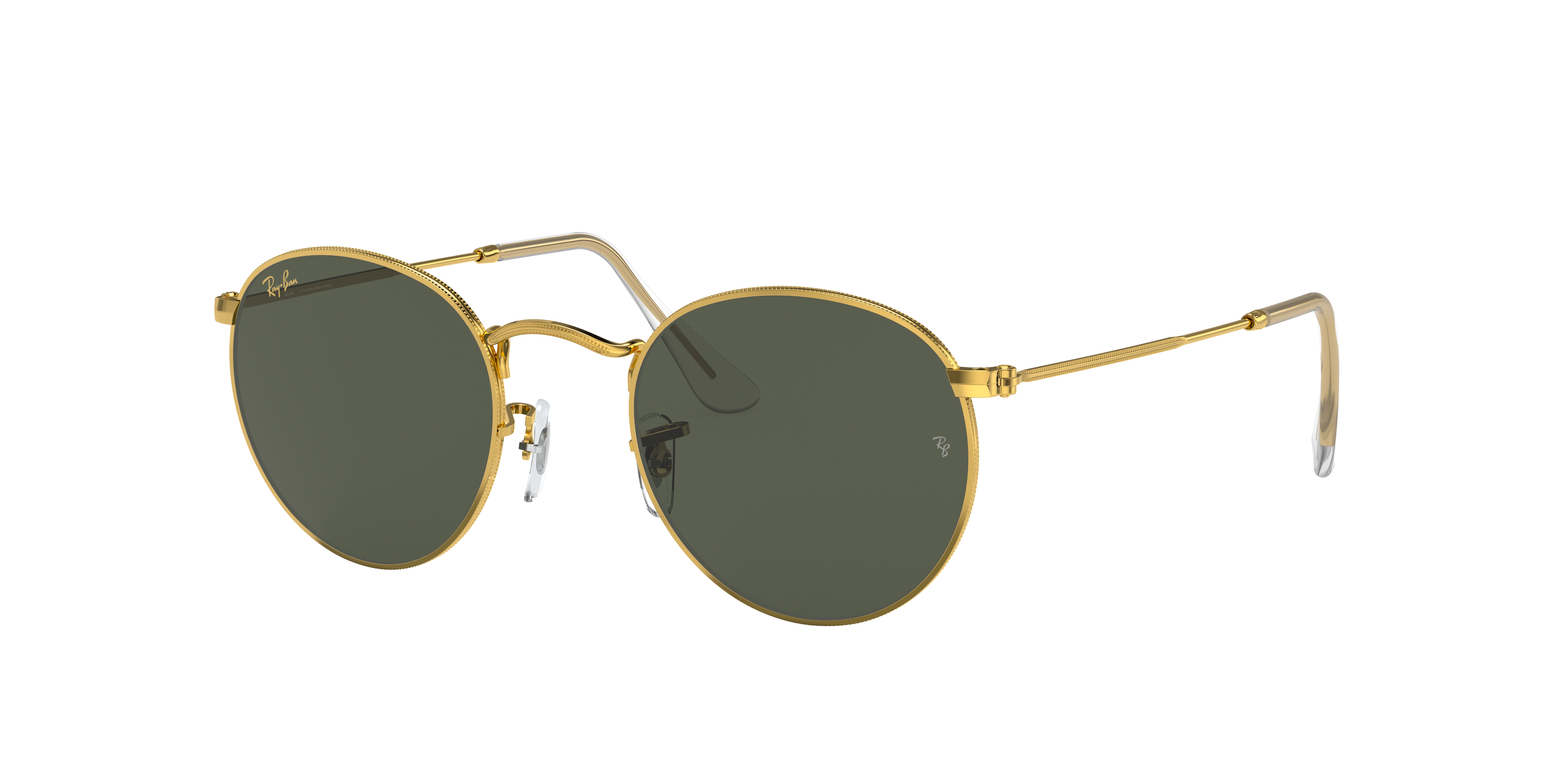Round Metal Legend Gold Sunglasses in Gold and Green - RB3447L | Ray-Ban®