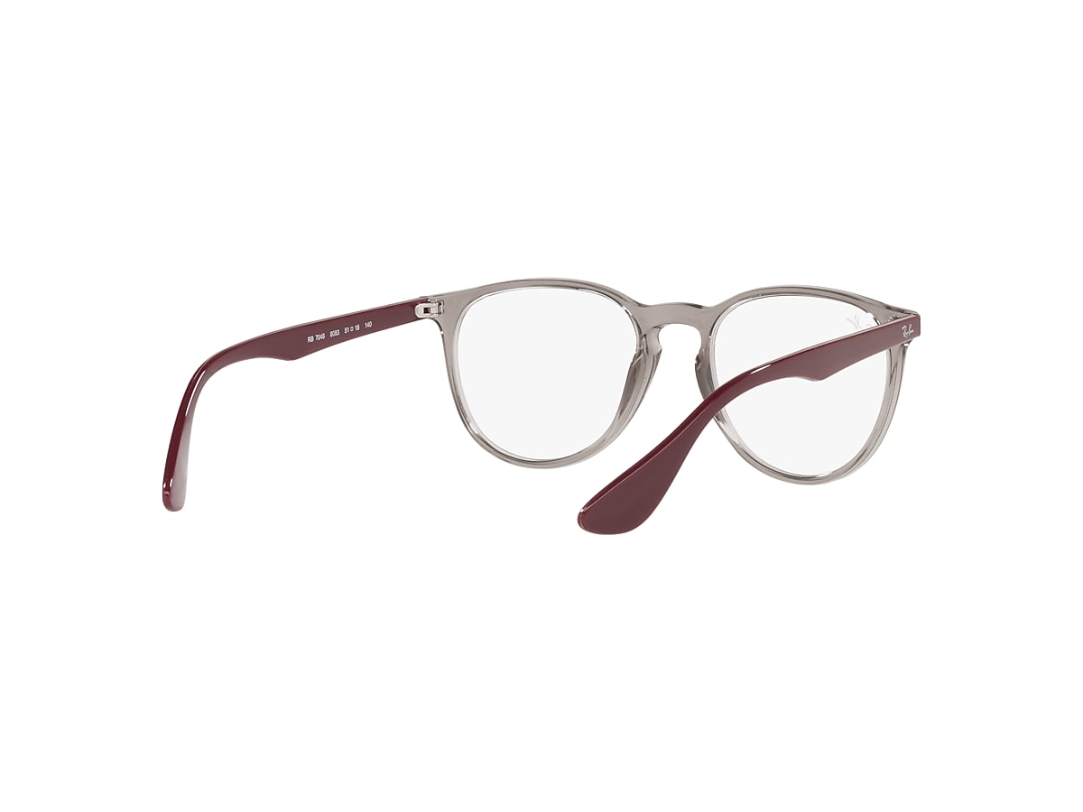 ERIKA OPTICS Eyeglasses with Transparent Grey Frame - RB7046