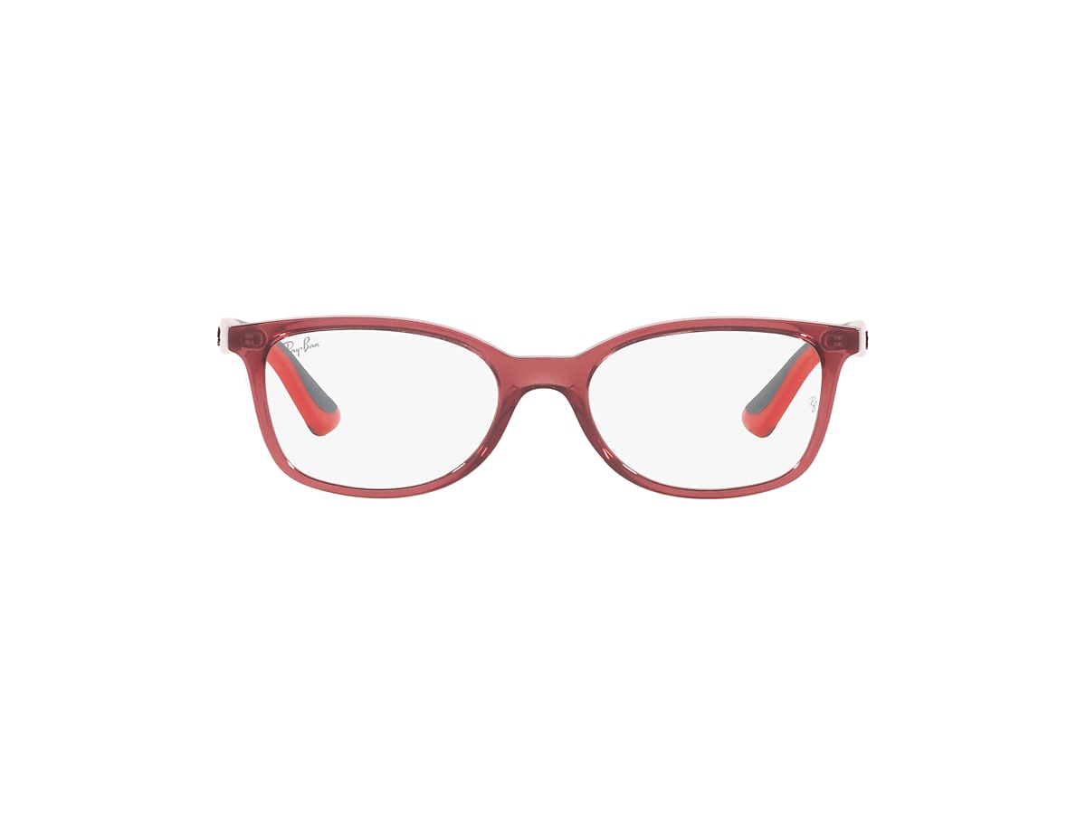 RB1586 OPTICS KIDS Eyeglasses with Transparent Red Frame - RY1586