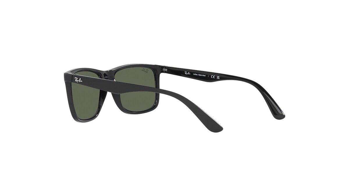 Óculos de Sol Masculino RayBan RB4373L Preto Brilho e Verde