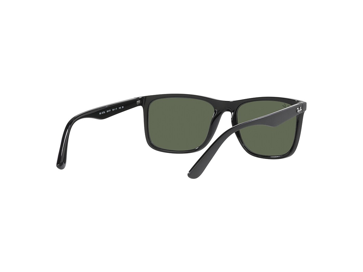 Óculos de Sol Masculino RayBan RB4373L Preto Brilho e Verde