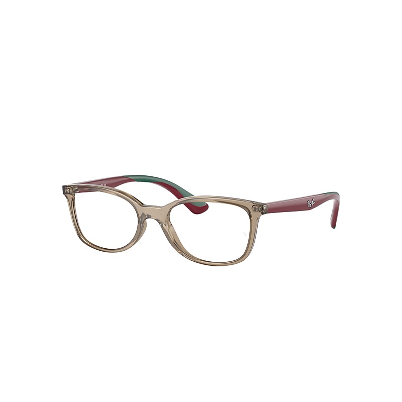 Ray-Ban Rb1586 Optics Kids Eyeglasses Red On Green Frame Clear Lenses Polarized 47-16