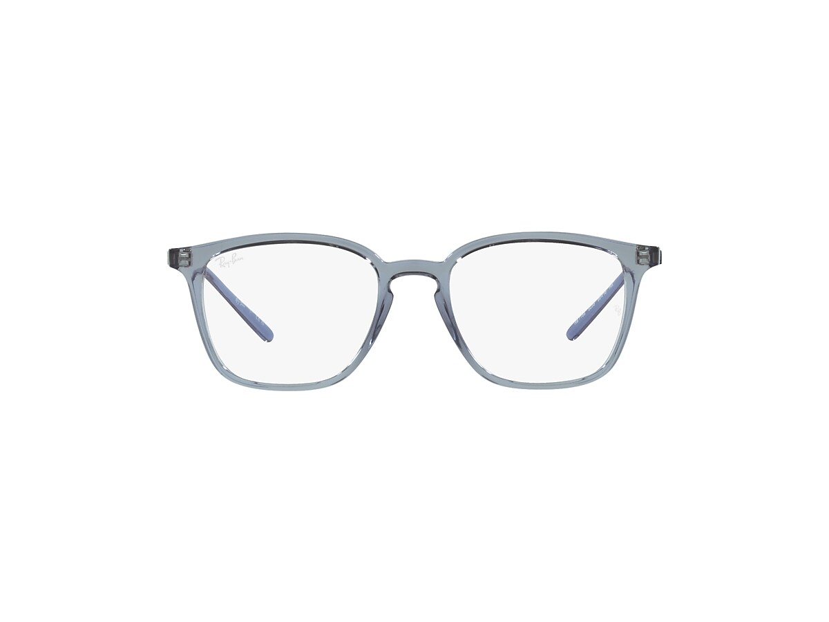 RB7185 OPTICS Eyeglasses with Transparent Dark Blue Frame - RB7185 