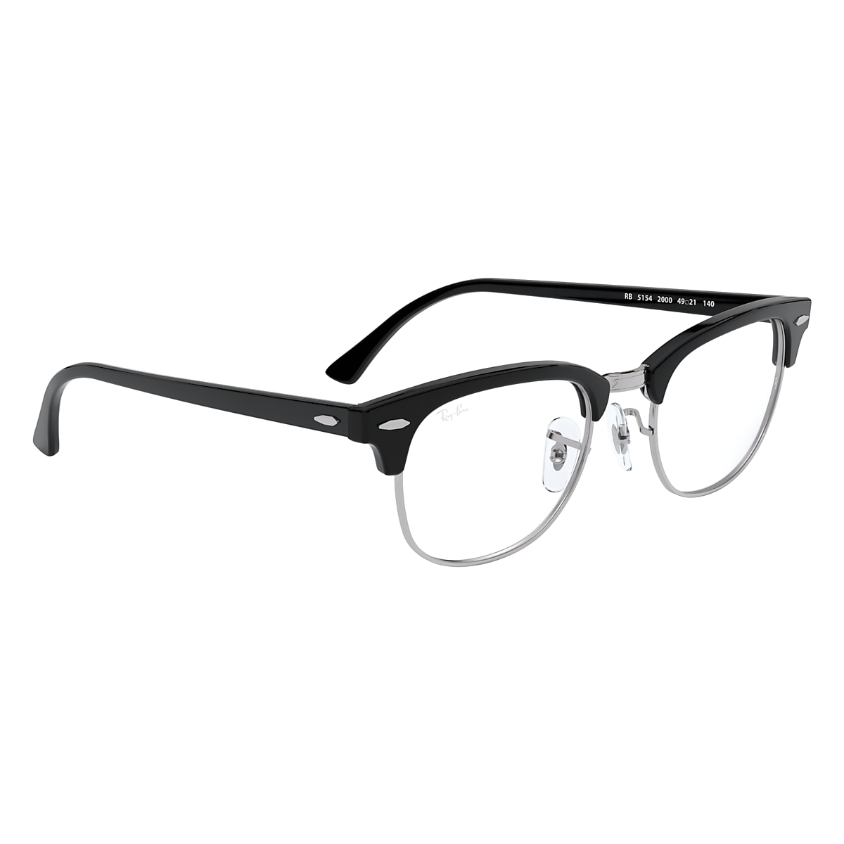 CLUBMASTER OPTICS Eyeglasses with Black On Silver Frame - RB5154