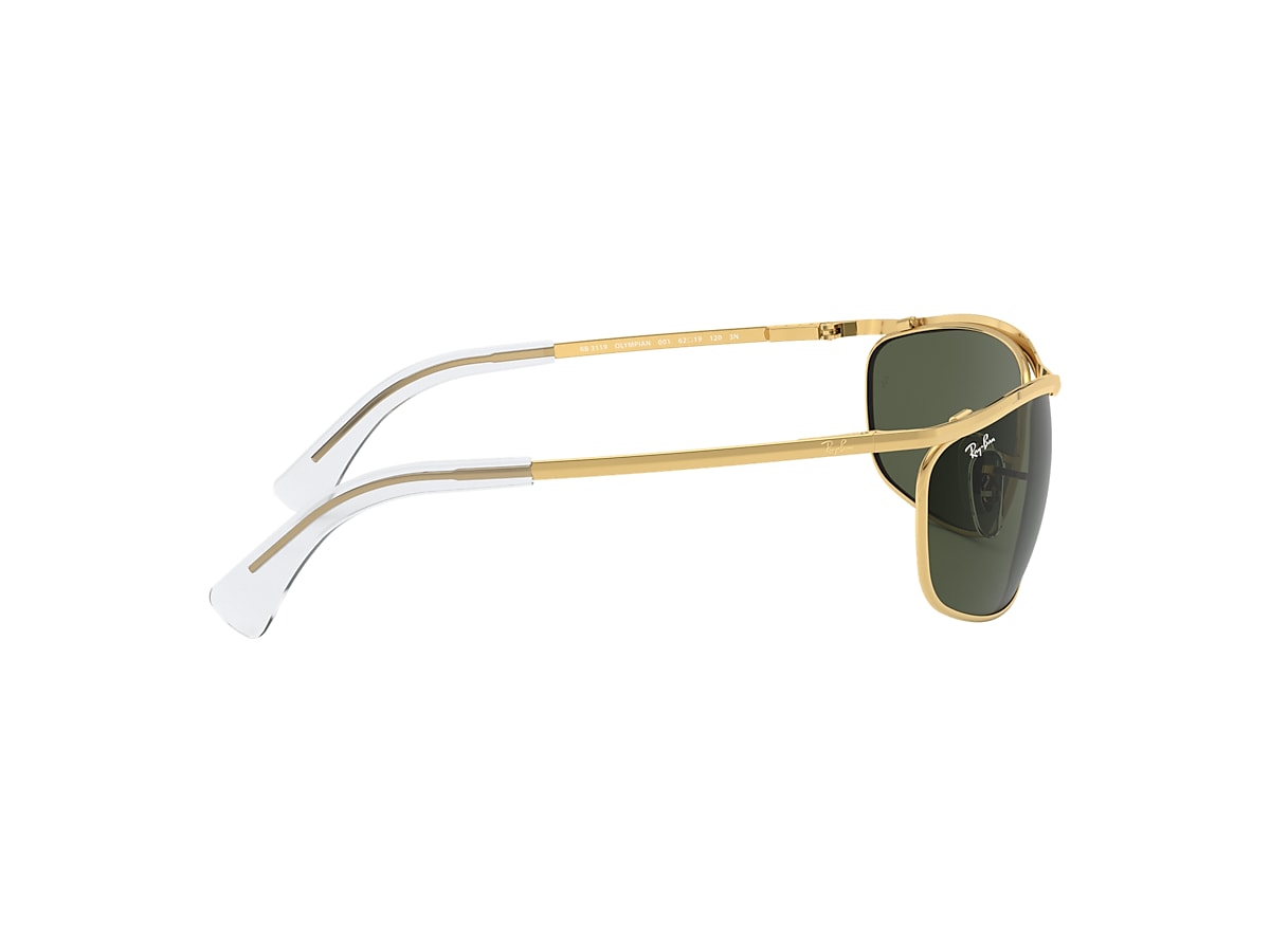 Olympian Sunglasses in Gold and Green | Ray-Ban®