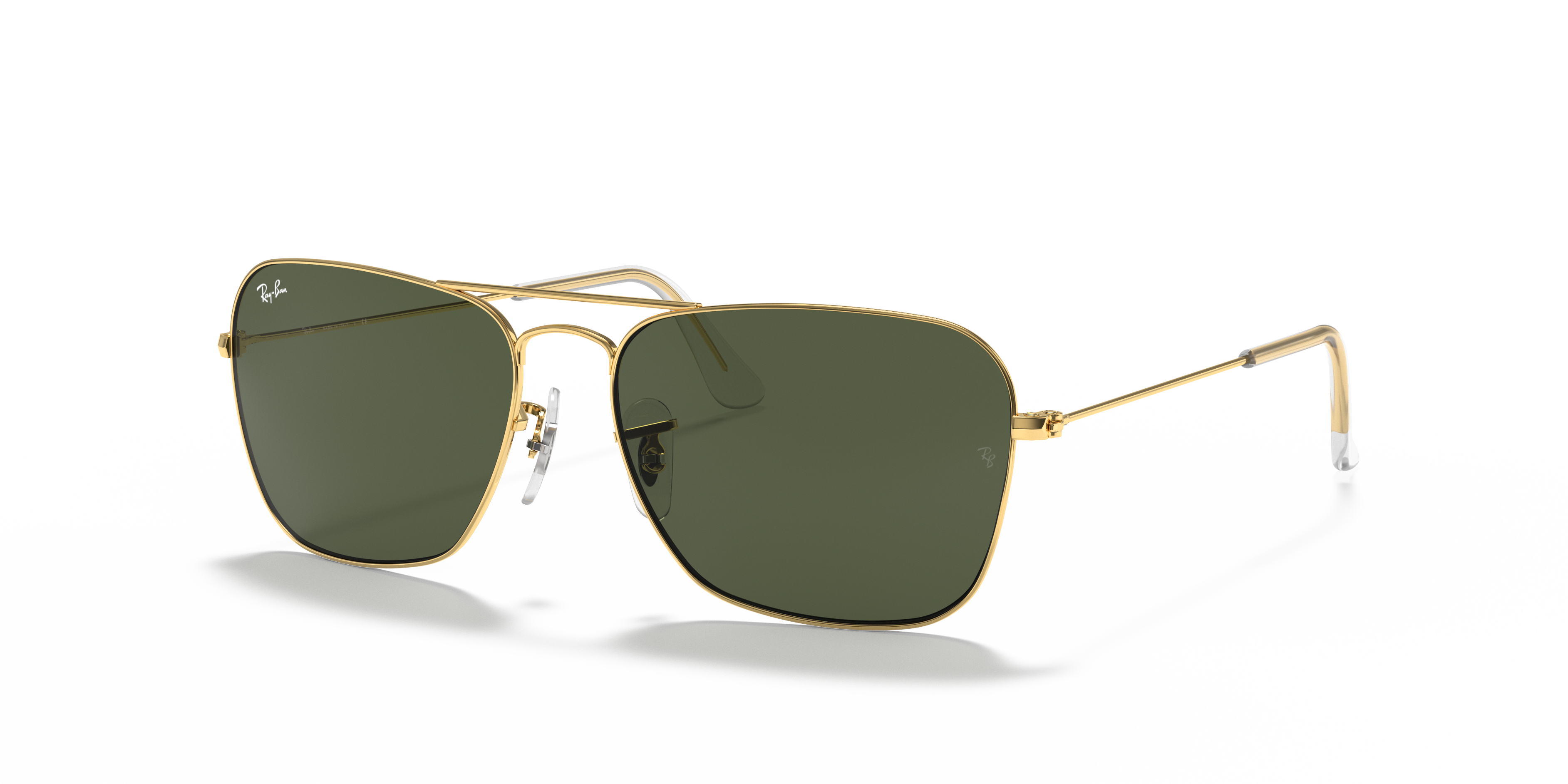 trappe Holde matchmaker Ray-Ban Caravan RB3136 Gold - Metal - Green Lenses - 0RB3136 55 001 | Ray- Ban® USA