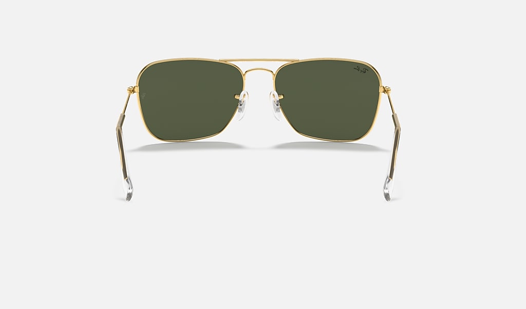 paddle sudden Ruddy Caravan Sunglasses in Gold and Green | Ray-Ban®