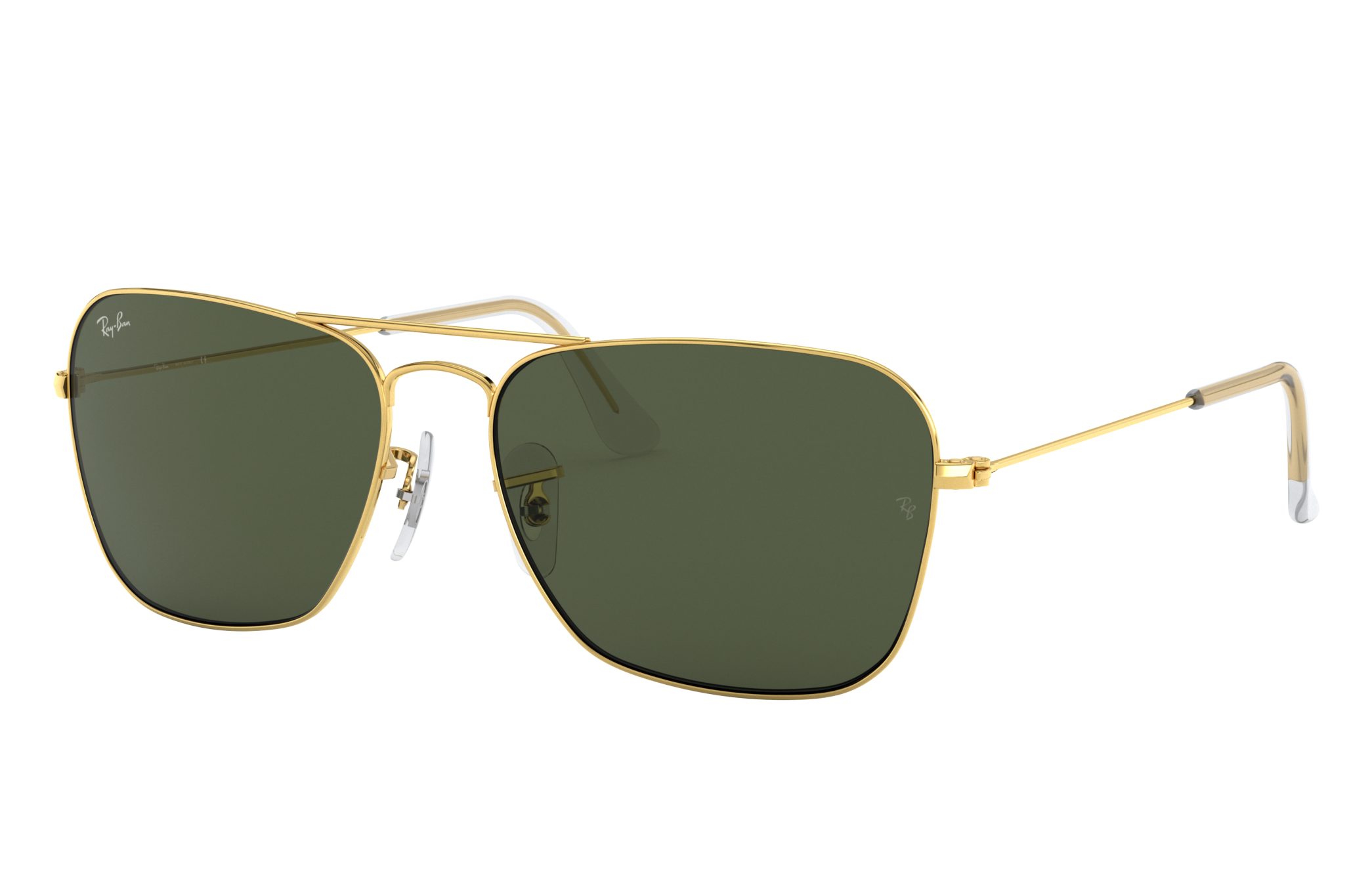 Buy Ray-Ban Ray-Ban Sunglasses | Black Sunglasses ( 0Rb3857 | Square |  Black Frame | Green Lens ) Sunglasses Online.