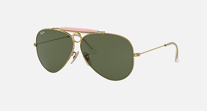 OUTDOORSMAN Sunglasses in Gold and Green - RB3030 | Ray-Ban®