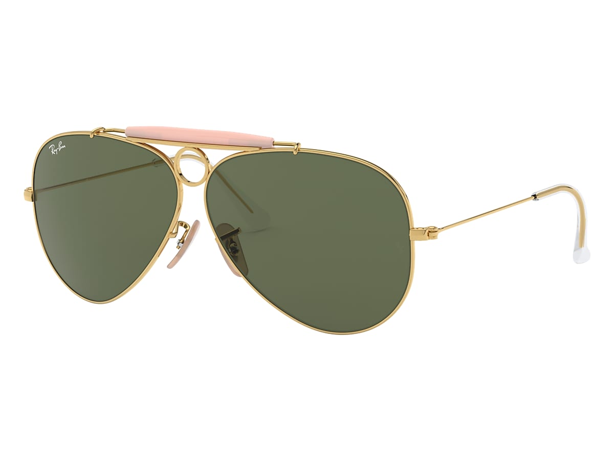 beundring grave købmand SHOOTER Sunglasses in Gold and Green - RB3138 | Ray-Ban® US