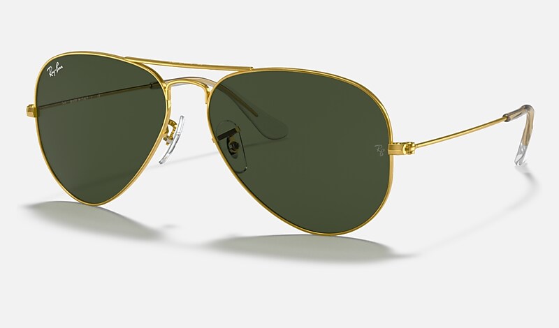 AVIATOR CLASSIC Sunglasses in Gold and Green - RB3025 | Ray-Ban® CA