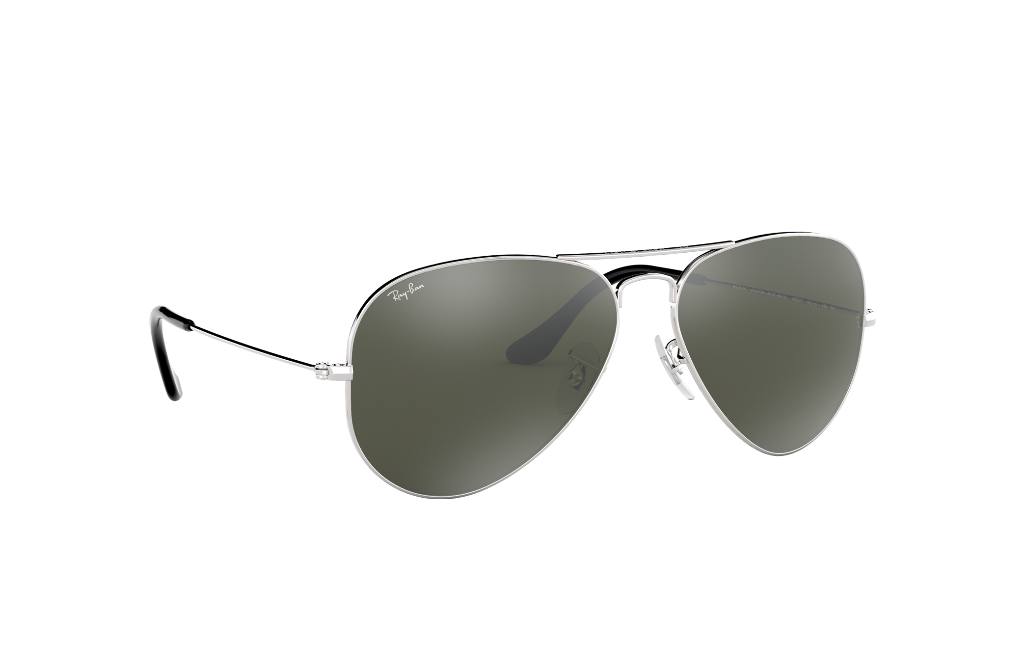 Honey Couture AMY Silver on Silver Mirror Lense Aviator Sunglasses