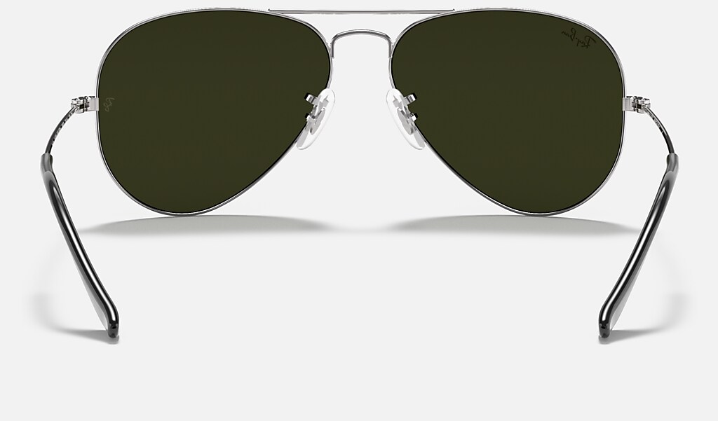 Aviator Mirror Sunglasses in Prateado and Prateado | Ray-Ban®