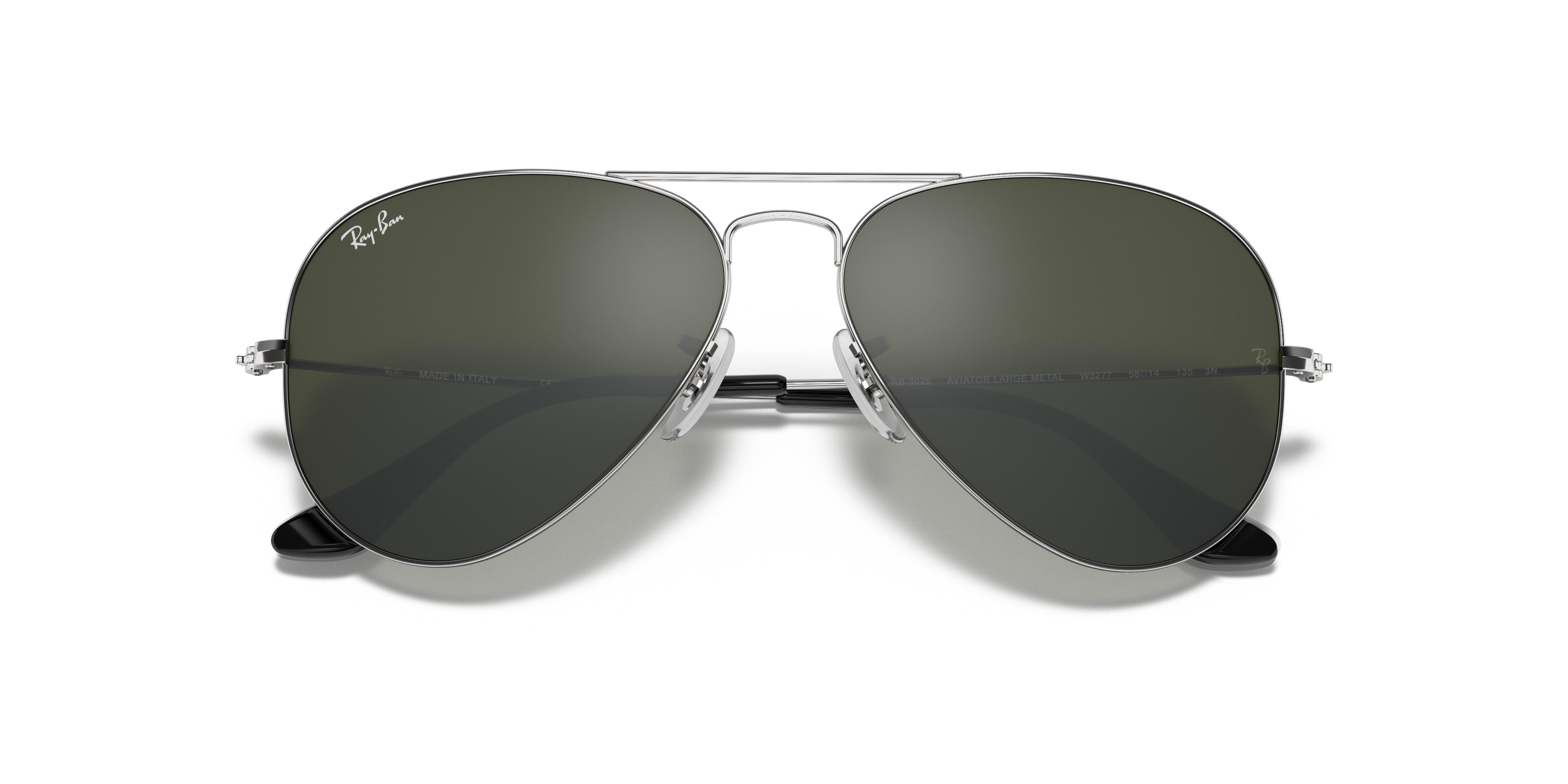 ray ban pilot silver