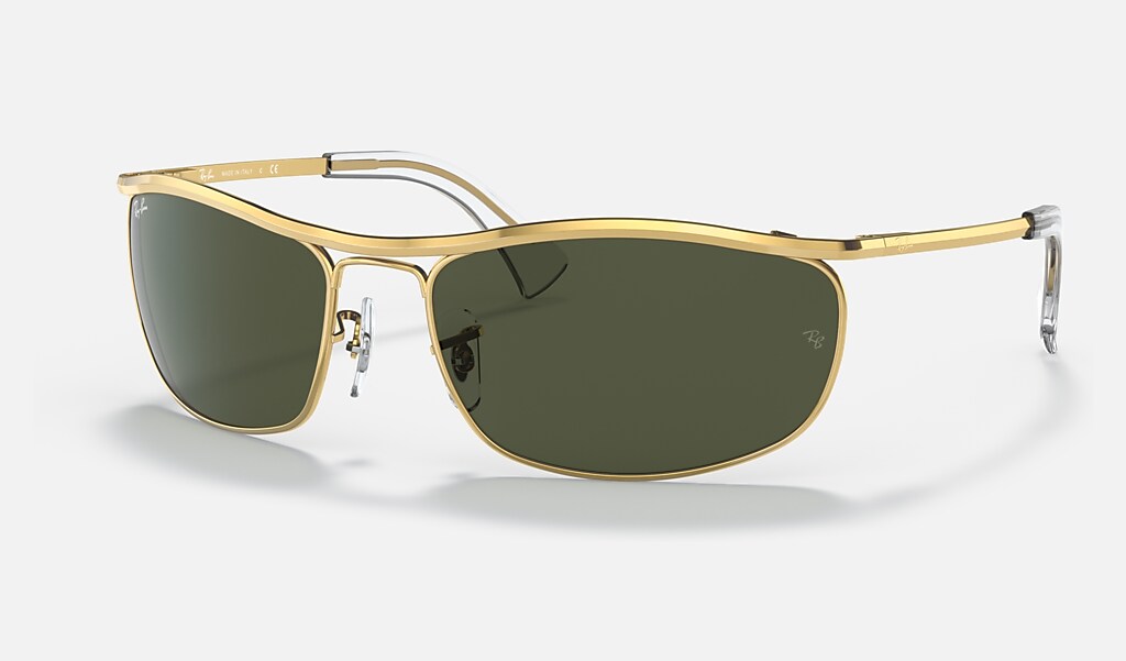 vertalen worst roestvrij Olympian Sunglasses in Gold and Green | Ray-Ban®