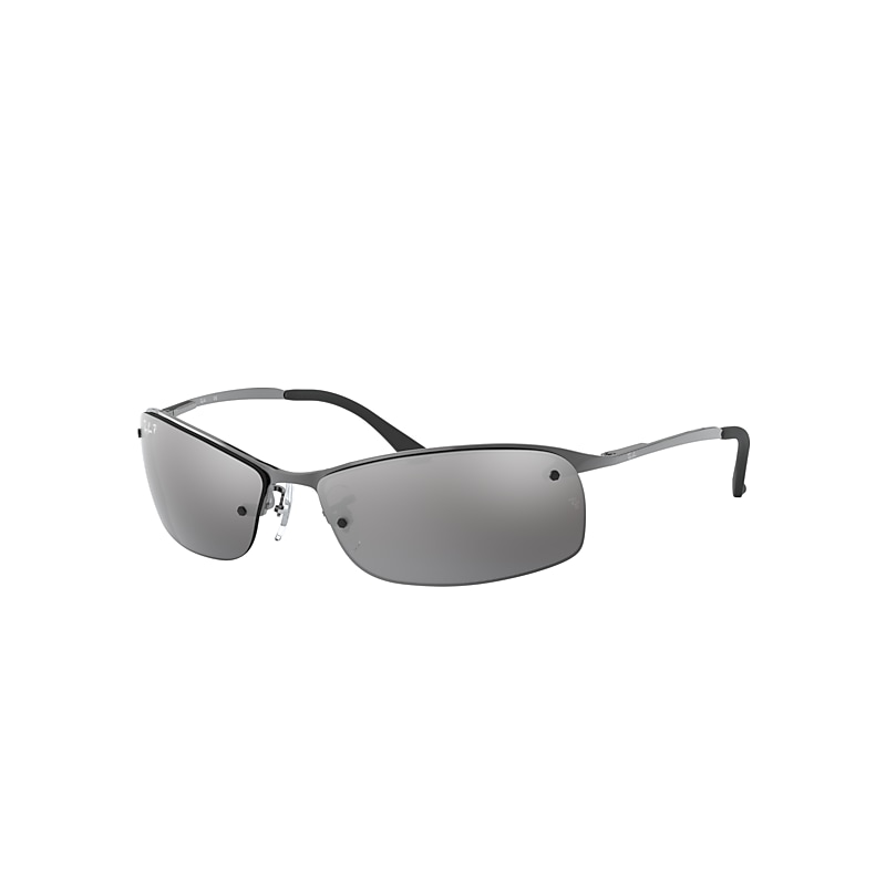 Ray-Ban Rb3183 Sunglasses Gunmetal Frame Grey Lenses Polarized 63-15