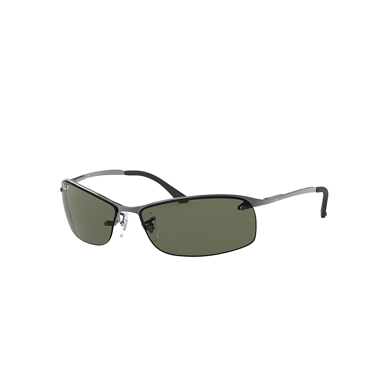 Ray-Ban Rb3183 Sunglasses Gunmetal Frame Green Lenses Polarized 63-15