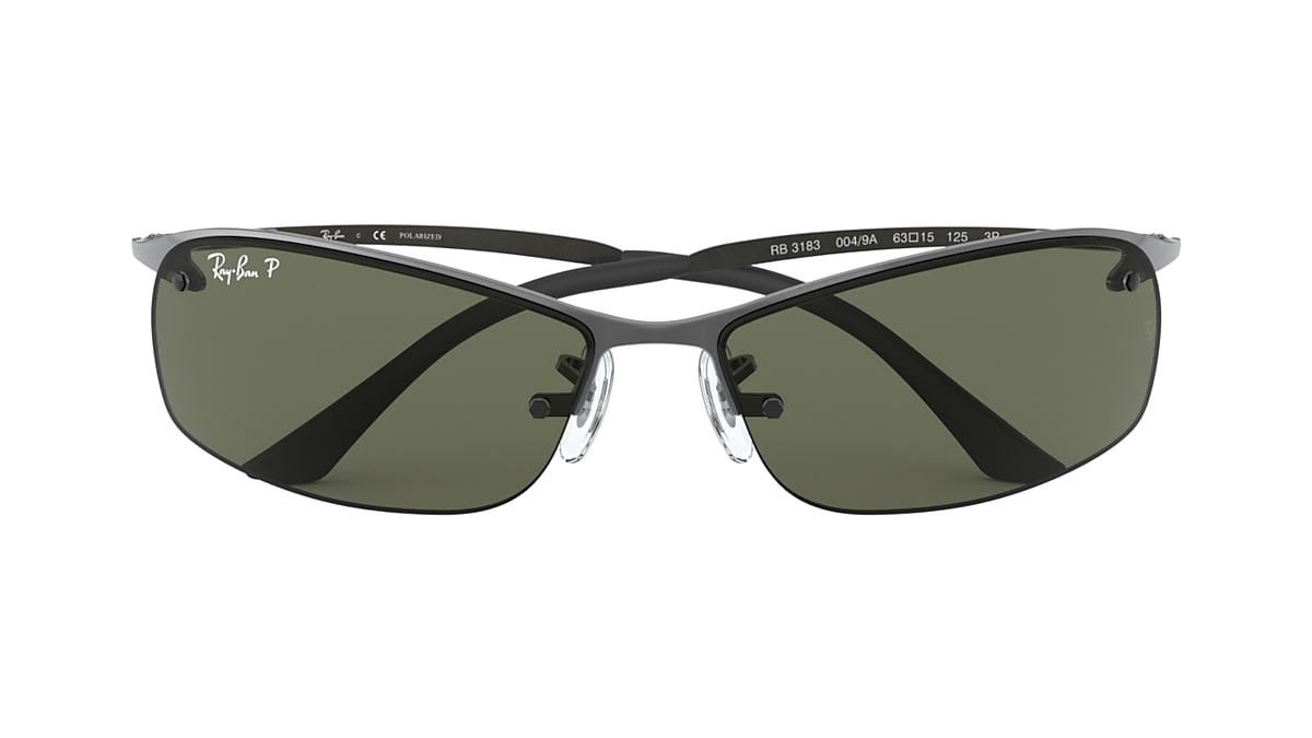 RB3183 Sunglasses in Gunmetal and Green - RB3183 | US
