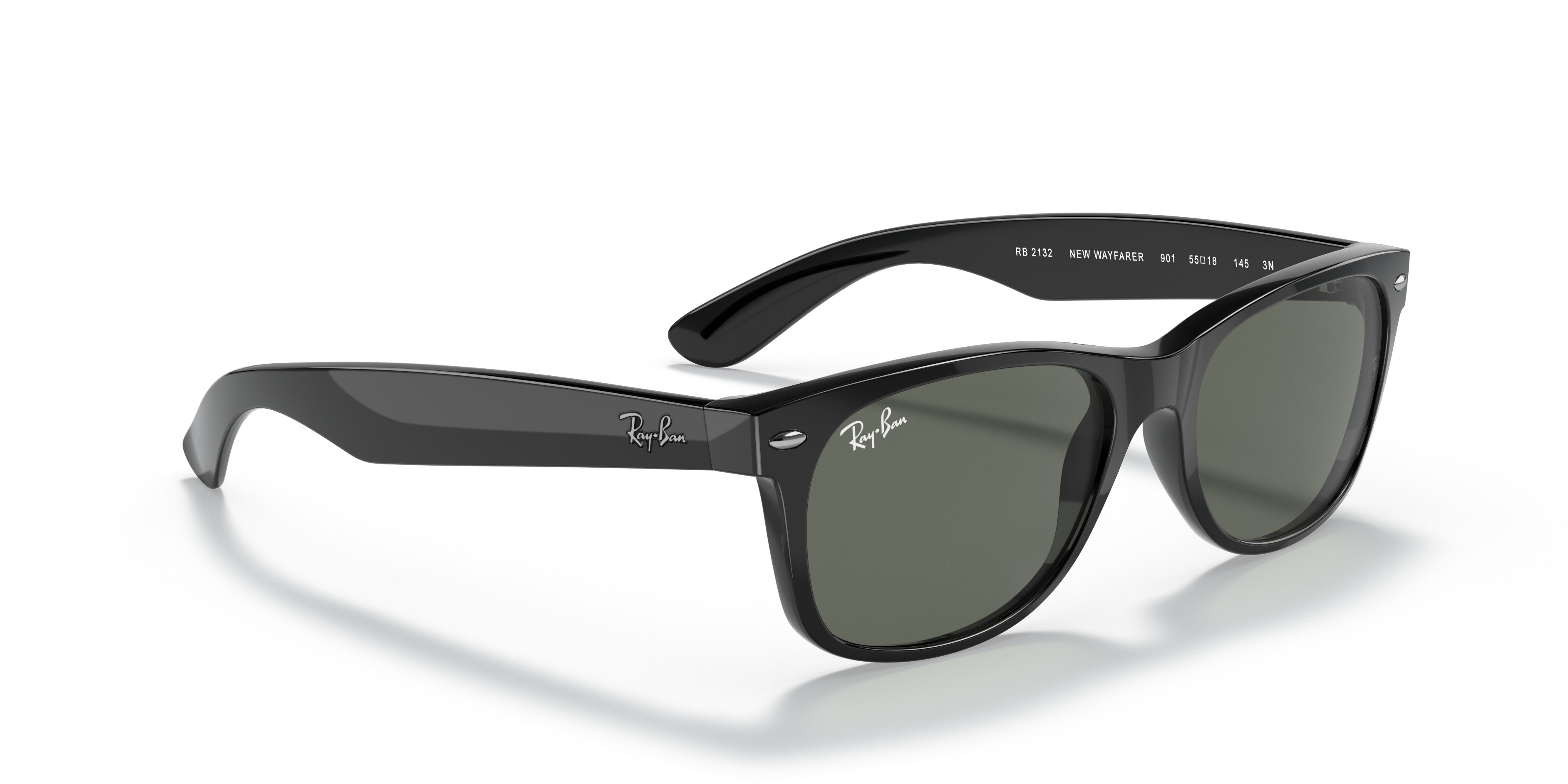Ray-Ban Rb2132 New Wayfarer 52mm Sunglasses in Black Womens Sunglasses Ray-Ban Sunglasses 