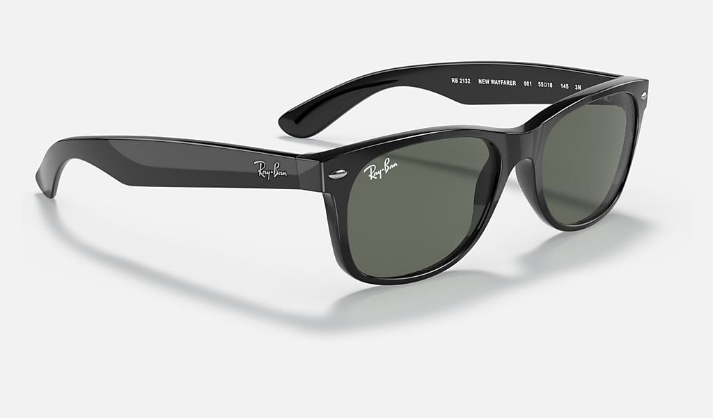 Negende helper Relativiteitstheorie New Wayfarer Classic Sunglasses in Black and Green - RB2132 | Ray-Ban® US