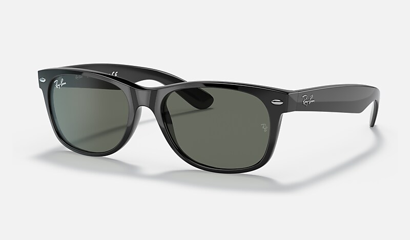 NEW WAYFARER CLASSIC Sunglasses in Black and Green - RB2132 | Ray