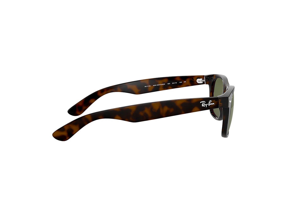 Elk jaar Hoogte Vertrouwelijk New Wayfarer Classic Sunglasses in Tortoise and Green | Ray-Ban®