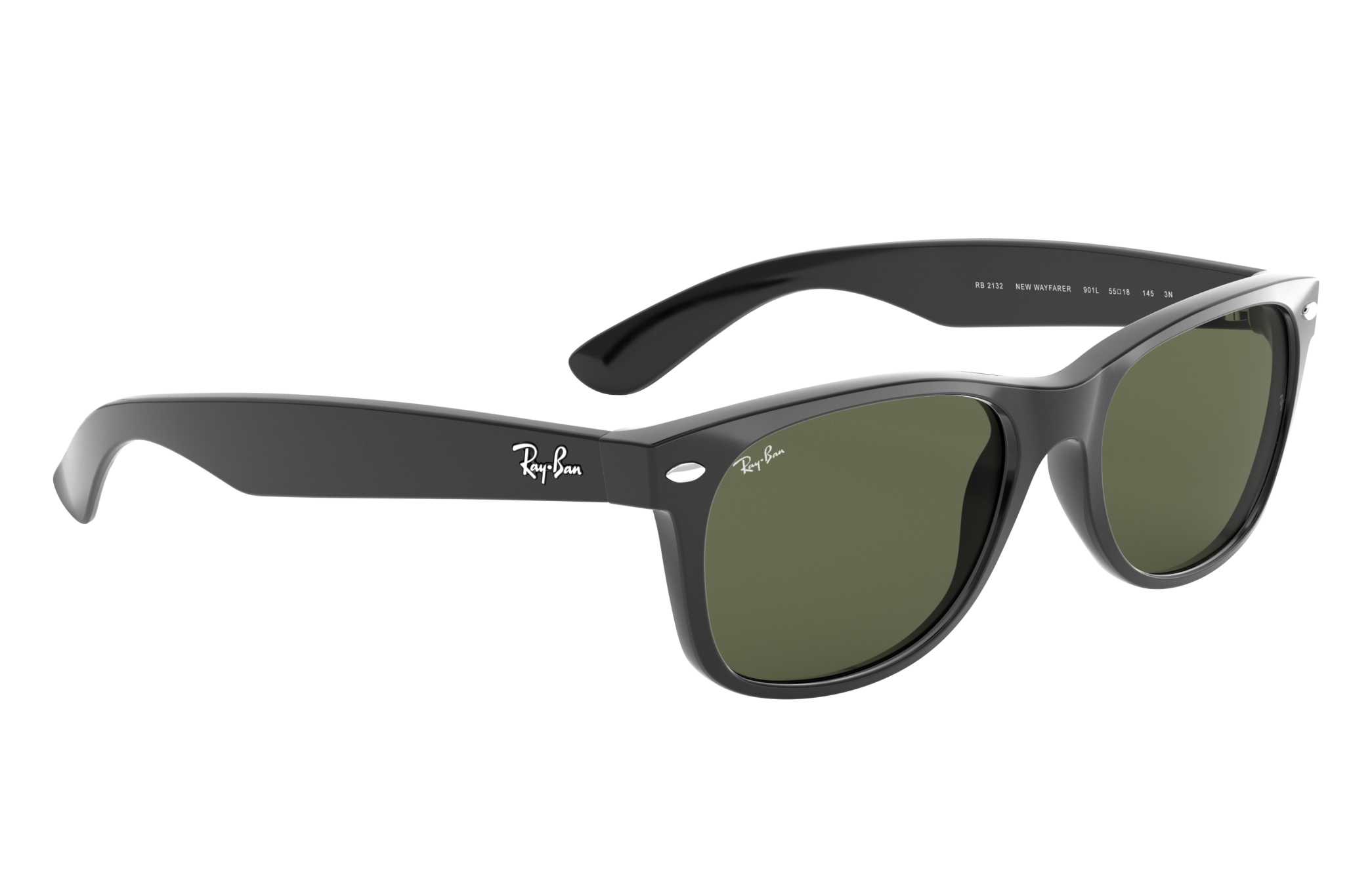 ray ban black and clear new wayfarer sunglasses